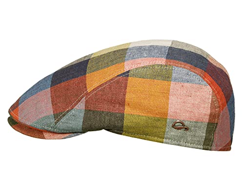 Göttmann Jackson Bunte Flatcap aus Leinen mit UV-Schutz - Mehrfarbig (53) - 56 cm von Göttmann