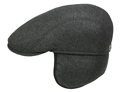 Göttmann Jackson-K Flatcap aus Kaschmir mit Ohrenklappen - Dunkelgrau (18) - 56 cm von Göttmann