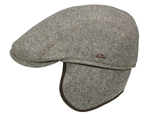 Göttmann Jackson-K Flatcap aus Wolle mit Ohrenklappen - Taupe (20) - 60 cm von Göttmann