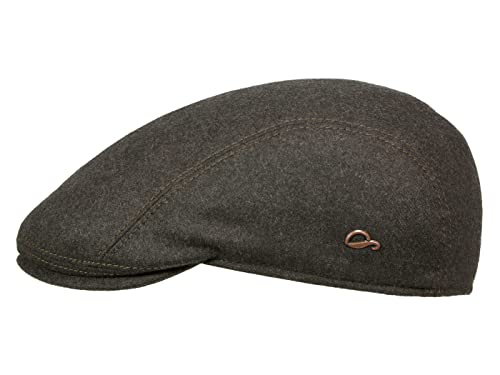 Göttmann Jackson Längsteilige Flatcap aus Wollmischung - Dunkelbraun (27) - 56 cm von Göttmann