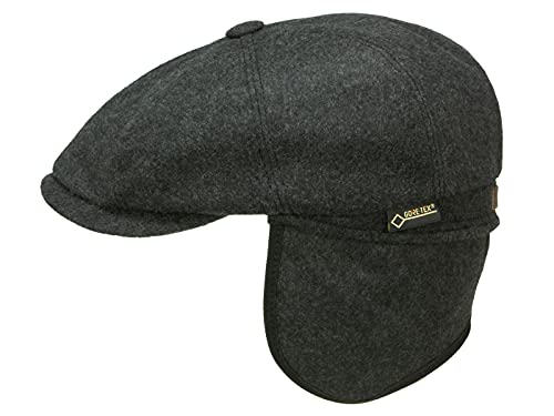 Göttmann Kingston Gore-Tex Newsboy Cap mit Ohrenklappen - Anthrazit (18) - 58 cm von Göttmann