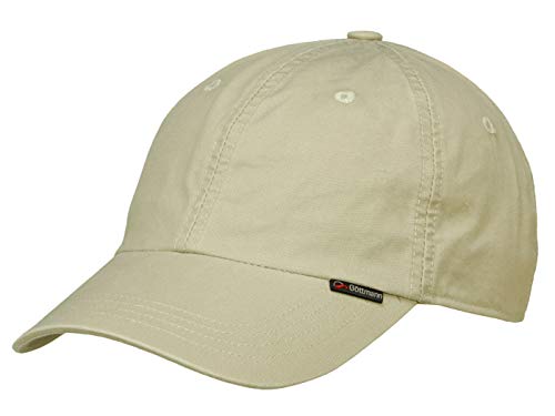 Göttmann Palma Baseballcap mit UV-Schutz aus Baumwolle - Hellgrau (10) - 55 cm von Göttmann