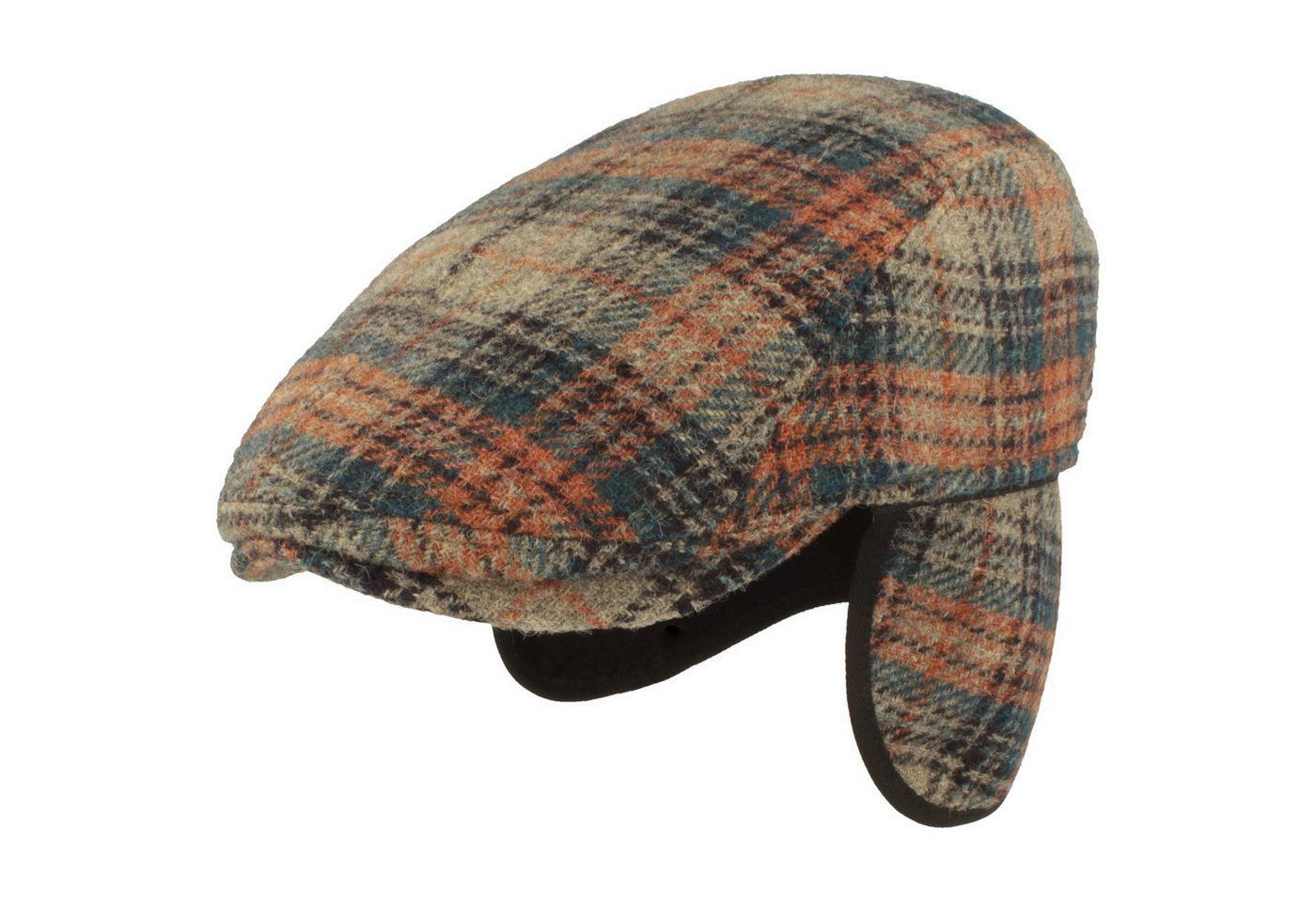 Göttmann Schiebermütze Karo Flatcap Jackson-K aus Wolle mit Ohrenschutz von Göttmann