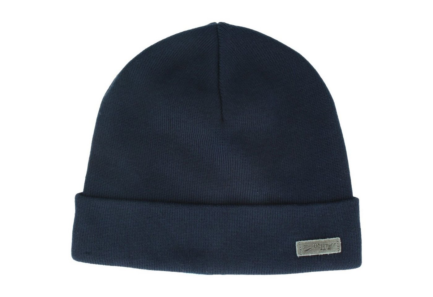 Göttmann Strickmütze Fein gestrickte Umschlagmütze100%Baumwolle aus DE von Göttmann