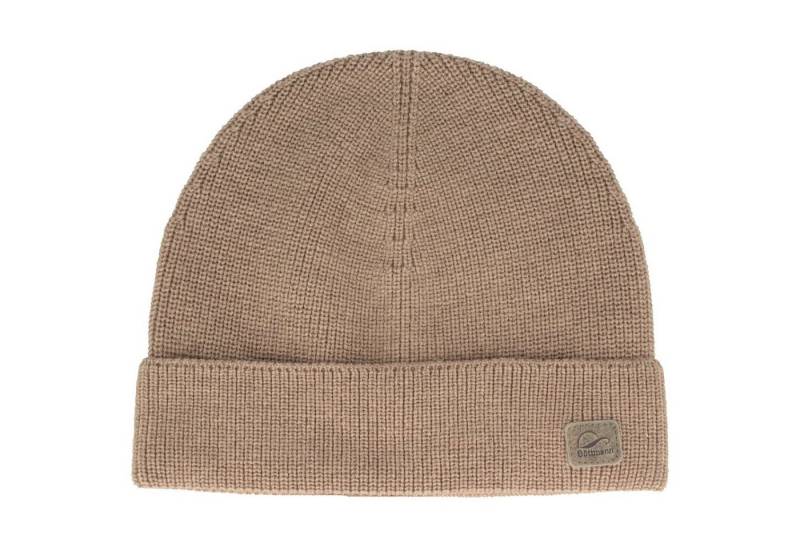 Göttmann Strickmütze einfarbig mit Umschlag aus 100% Wolle von Göttmann