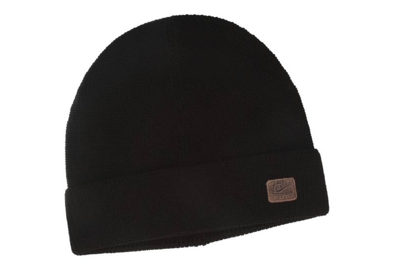 Göttmann Strickmütze einfarbig mit Umschlag aus 100% Wolle von Göttmann