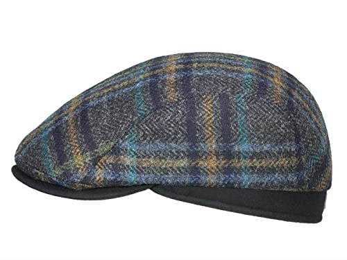 Göttmann Xavier-2 Längsteilige Flatcap - Blau-Grün (12) - 57 cm von Göttmann