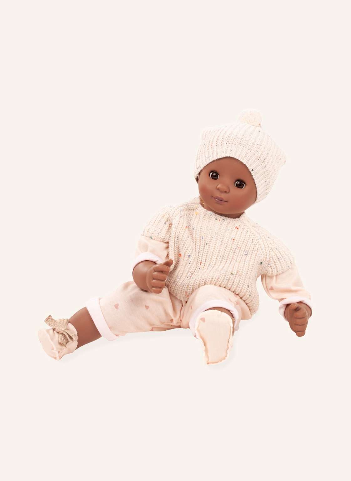 Götz Babypuppe Alles Strick Maxy Muffin beige von Götz