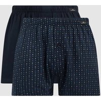 Götzburg Wäsche Boxershorts aus Jersey im 2er-Pack in Dunkelblau, Größe M von Götzburg Wäsche