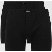 Götzburg Wäsche Boxershorts aus Jersey im 2er-Pack in Black, Größe XL von Götzburg Wäsche