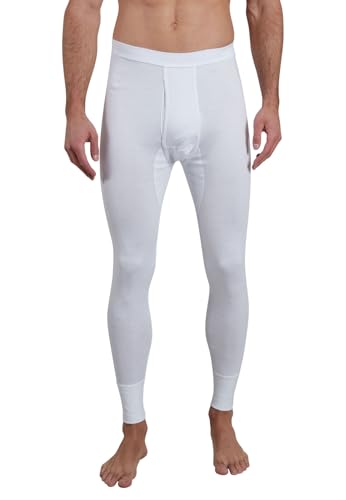 GÖTZBURG Herren lange Unterhose weiß uni 1er Pack, Gr. Medium (Herstellergröße: 5), Weiß (weiss 1) von Götzburg