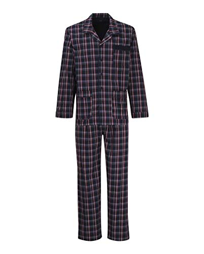 Götzburg 451976 Button Pyjama Blue Check 54 von Götzburg