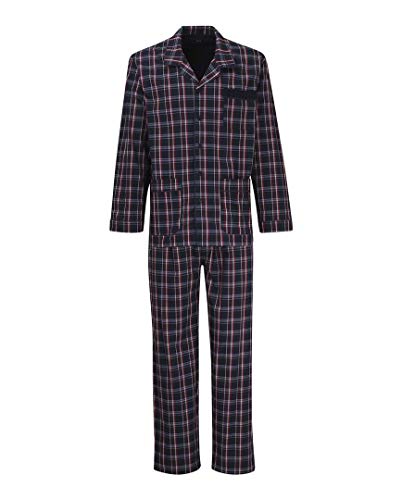 Götzburg 451976 Button Pyjama Blue Check 56 von Götzburg