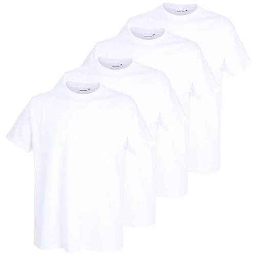 Götzburg Herren T-Shirts mit Rundhals-Ausschnitt, Kurzarm (DE/NL/SE/PL, Alphanumerisch, XL, Regular, Regular, 4 x Weiß) von Götzburg