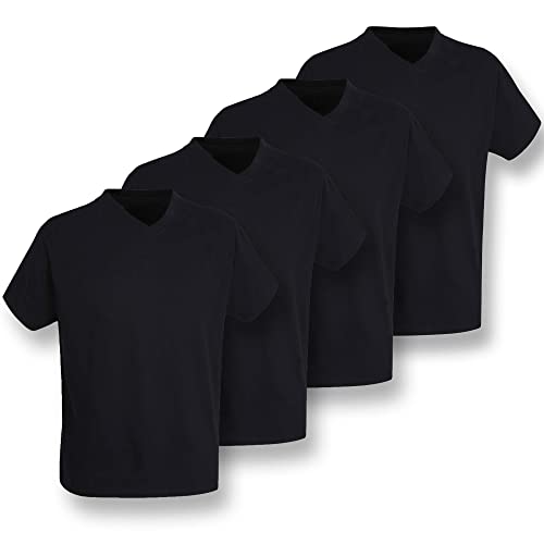 Götzburg Basic Line V-Neck Shirt Black 4er Pack - 2XL von Götzburg