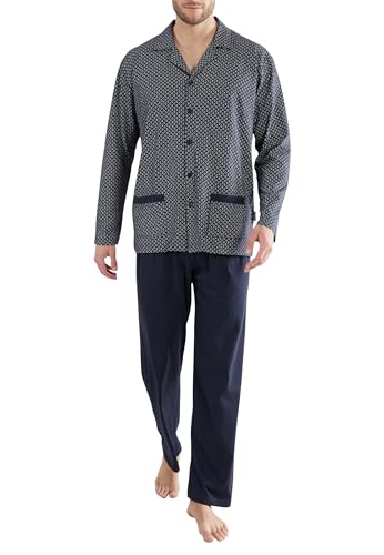 Götzburg Herren-Schlafanzug Single-Jersey marine Größe 52 von Götzburg