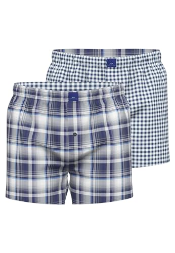 Götzburg Herren Boxershort blau kariert 2er Pack 5 von Götzburg