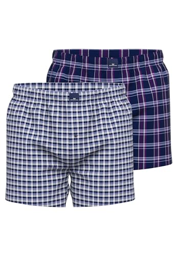 Götzburg Herren Boxershort blau kariert 2er Pack 5 von Götzburg