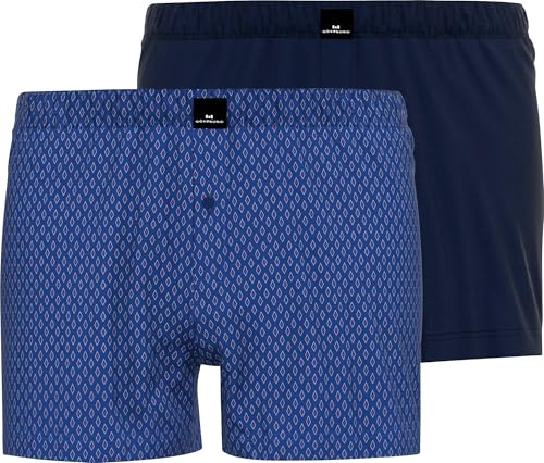 Götzburg Herren-Boxershorts 2er-Pack Single-Jersey Marine Größe 5 von Götzburg
