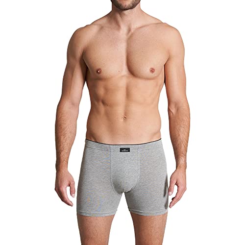 Götzburg Herren Boxershorts Long Pants X-Lastic | 2er Pack (as3, Alpha, l, Regular, Regular, Grau/Schwarz) von Götzburg