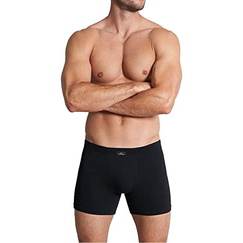 Götzburg Herren Boxershorts Long Pants X-Lastic | 2er Pack (as3, Alpha, l, Regular, Regular, Schwarz/Schwarz) von Götzburg