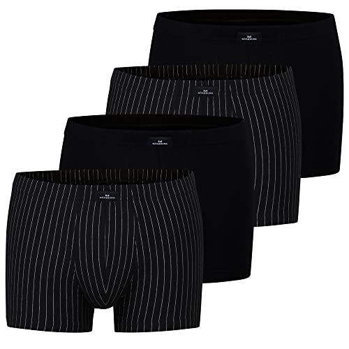 Götzburg Herren Boxershorts Pants | 4 Stück | 740520 (M, schwarz/gestreift) von Götzburg