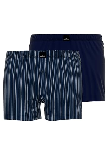 Götzburg Herren Shorts Boxershorts, Blau (Navy-Navy 8429), X-Large (Herstellergröße: 7) (2er Pack) von Götzburg