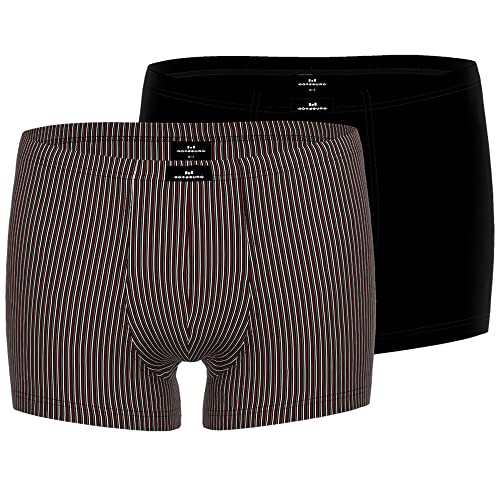 Götzburg Herren Boxershorts X-Lastic | 2er Pack (as3, Alpha, l, Regular, Regular, schwarz/gestreift) von Götzburg