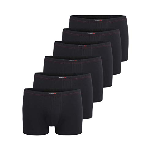 Götzburg Boxershorts Herren 6er Pack Unterhosen, Männer Unterwäsche aus hochwertiger Baumwolle (7, schwarz-dunkel-Uni) Götzburg Boxershorts Herren 6er Pack Unterhosen, Männer Unterwäsche aus hochwertiger Baumwolle (7, schwarz-dunkel-Uni) von Götzburg