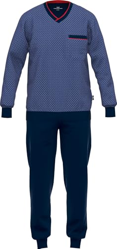 Götzburg Herren-Schlafanzug Single-Jersey Royalblau Größe 48 von Götzburg