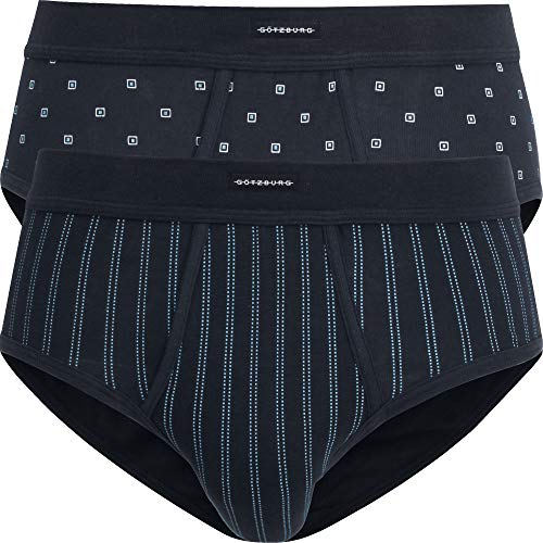 Götzburg Herren-Slip 2er-Pack Marine Größe 6 von Götzburg