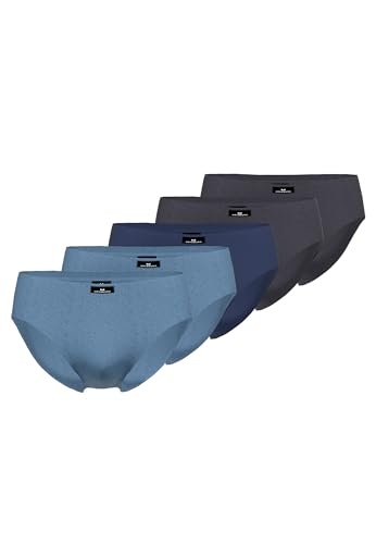 Götzburg Herren Sport-Slip blau Uni 5er Pack 5 von Götzburg