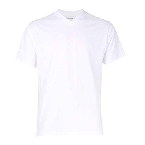 Götzburg Herren T-Shirts V-Ausschnitt | 2 Stück | 741275 (Medium (Herstellergröße: M/50), Weiß (Weiss 1)) von Götzburg