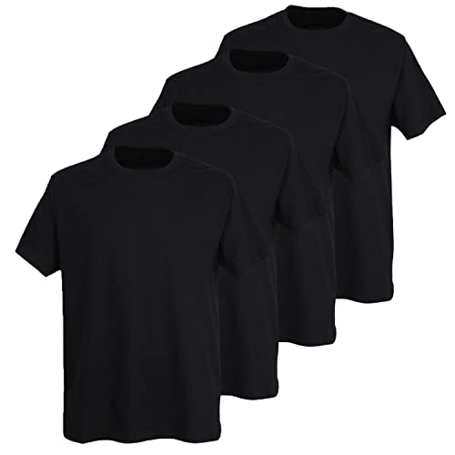 Götzburg Herren T-Shirts Rundhals Kurzarm | 4 Stück | schwarz, Gr.5XL von Götzburg