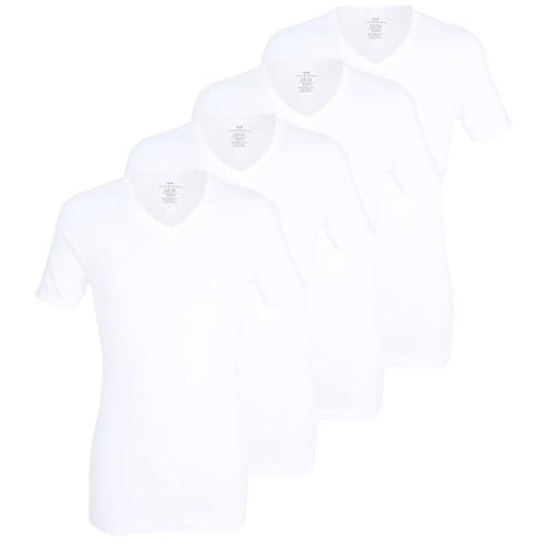 Götzburg Herren T-Shirts (DE/NL/SE/PL, Alphanumerisch, L, Regular, Regular, 4 x weiß) von Götzburg