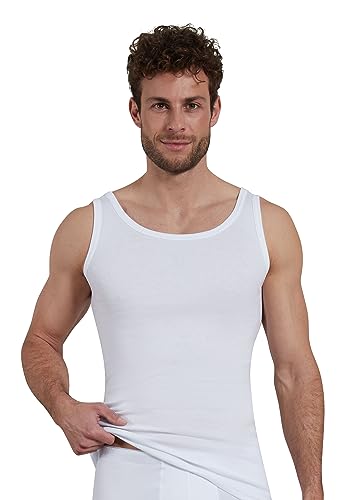 Götzburg Herren Tank-Top, Baumwolle, Feinripp weiß Uni 6 von Götzburg