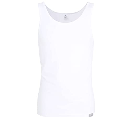 Götzburg Herren Tank-Top, Baumwolle, Single Jersey, weiß, Uni 5 von Götzburg