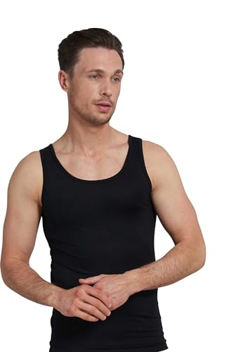 Götzburg Herren Tank-Top, Baumwolle Single Jersey, schwarz, Uni 7 von Götzburg