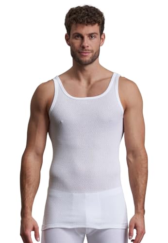 Götzburg Herren Unterhemd Airtrikot 2er Pack (as3, Alpha, x_l, Regular, Regular, Standard, weiß) von Götzburg