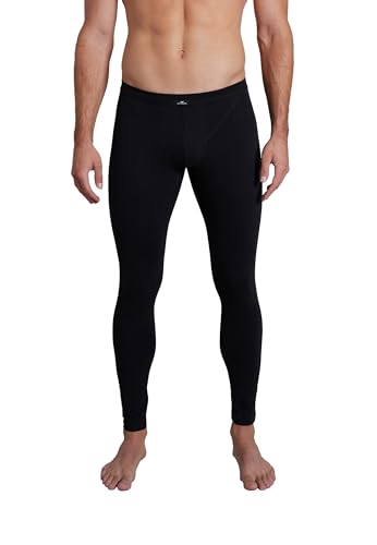 Götzburg Herren Premium Lange Unterhose, Baumwolle, Single Jersey, schwarz Uni 9 von Götzburg