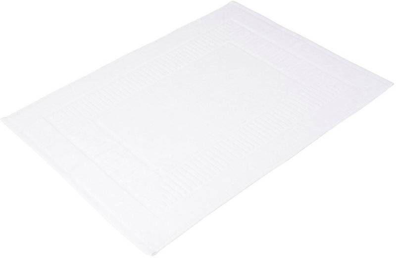 Gözze Badematte "BIO Frottier" Höhe 7 mm beidseitig nutzbar  fußbodenheizungsgeeignet Badvorleger, Frottier-Qualität, mit Bordüre von Gözze