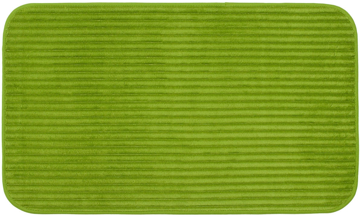 Gözze Badematte "Berlin" Höhe 7 mm rutschhemmend beschichtet fußbodenheizungsgeeignet Badteppich, Uni Farben, Cord Optik, waschbar von Gözze