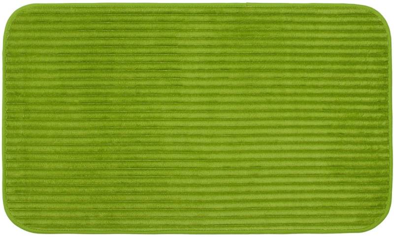 Gözze Badematte "Berlin" Höhe 7 mm rutschhemmend beschichtet fußbodenheizungsgeeignet Badteppich, Uni Farben, Cord Optik, waschbar von Gözze