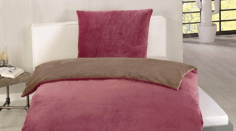 Gözze Wendebettwäsche "Superflausch in Gr. 135x200 oder 155x220 cm" 2 Stk. tlg. Fleece kuschelig warm im Winter, Bettwäsche mit Wendeoptik von Gözze