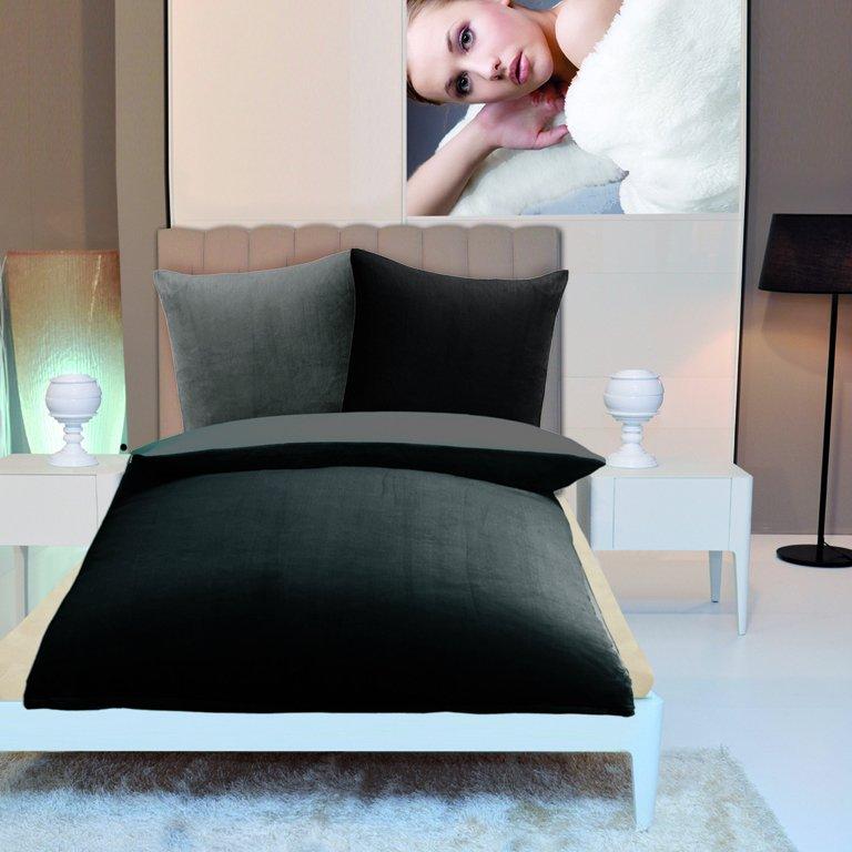 Gözze Wendebettwäsche "Superflausch in Gr. 135x200 oder 155x220 cm", Fleece kuschelig warm im Winter, Bettwäsche mit Wendeoptik von Gözze