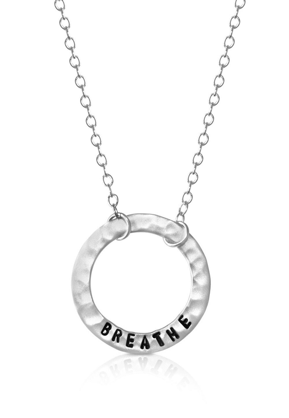 Breathe Infinity Circle Halskette, Breathe Pendant, Yoga Meditation Schmuck, Sterling Silver Schmuck Breathe Infinity Circle Halskette, Breathe Pendant, Yoga Meditation Schmuck, Sterling Silver Schmuck von GoghJewelryDesign
