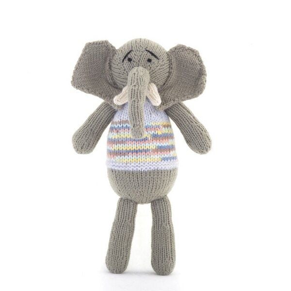 Elefant Kuscheltier - Shamwari Original 25 cm - Handgestrickte Stofftiere by Gogo Olive von Gogo Olive