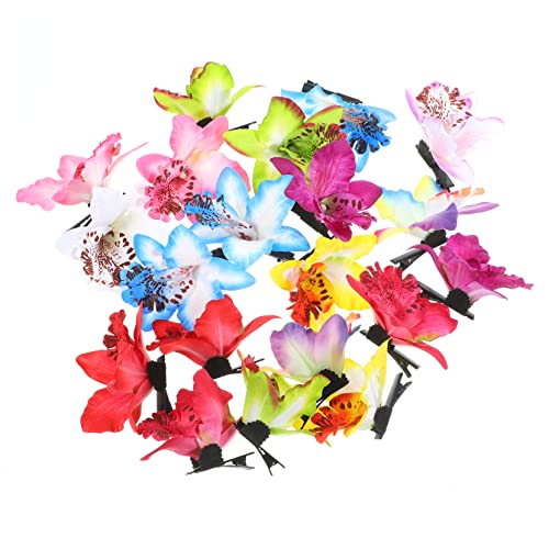 Gogogmee Blumen-haarspange 20-teiliges Haarspangen-set Mit Hawaiianischen Orchideen Haarschmuck Blumenspange Für Frauen Künstliche Blumen Kopfbedeckung von Gogogmee