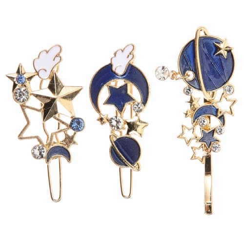 Gogogmee 3er-set Stern-haarspangen Für Mädchen Mond-clip Elegantes Haar-accessoire Einzigartiges Design Für Den Täglichen Gebrauch 3 Stück X 3 von Gogogmee