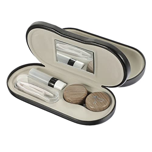 Gogogmee Brillenbox Aus Kunstleder Doppellagiges Brillenetui Tragbarer Brillenbehälter Mehrzweck-brillenetui Für Reisen Brillenetui Für Sonnenbrillen Und Everyday Brillen von Gogogmee